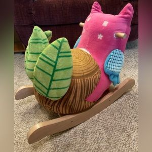 Pink Owl Rock-A-Bye Baby/Toddler Rocker